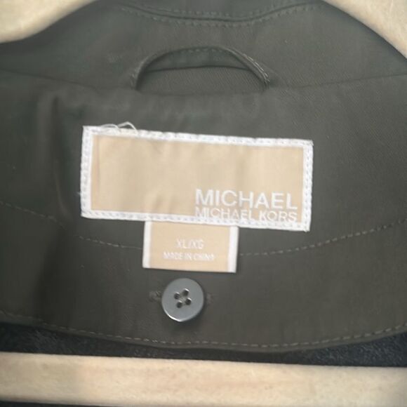 Michael Kors Olive Green Trench Coat XL - Picture 8 of 8